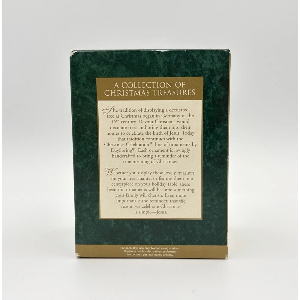 DaySpring Christmas Celebration Triptych Nativity Ornament Gift Box 16789